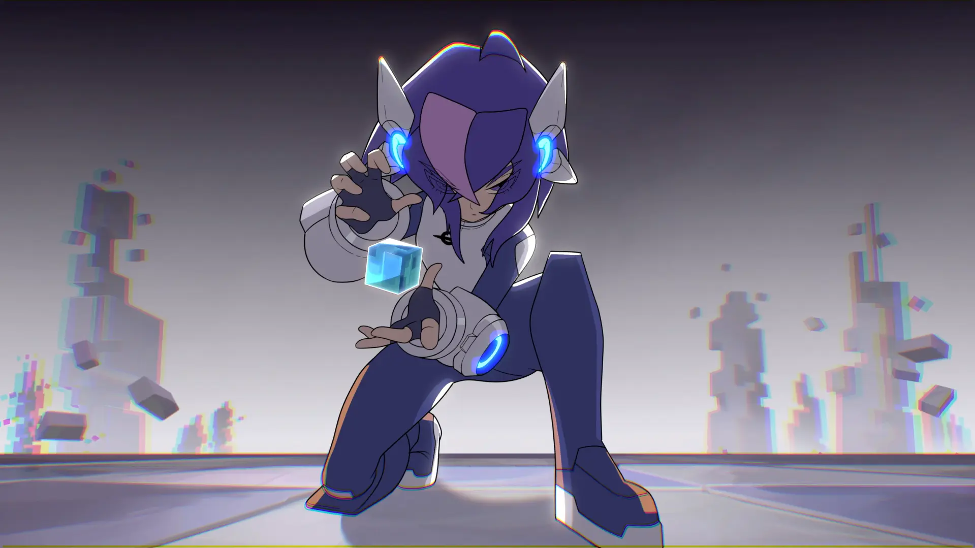 Ascend to Zero se presenta: una androide, jefes colosales y un mundo digital que se cae a pedazos