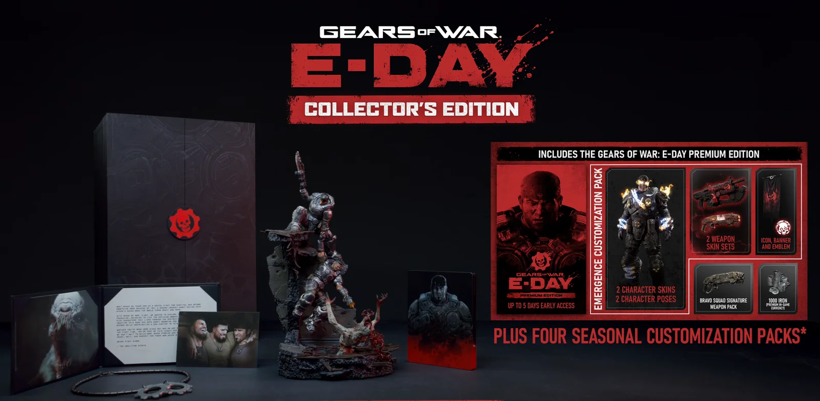 Composición oficial con todo el contenido de la Edición Coleccionista de Gears of War: E-Day