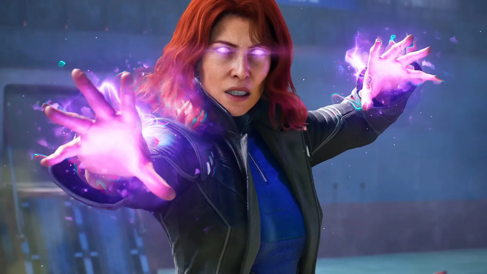 Jean Grey utilizando sus poderes telequinéticos en una escena de combate de Marvel's Wolverine